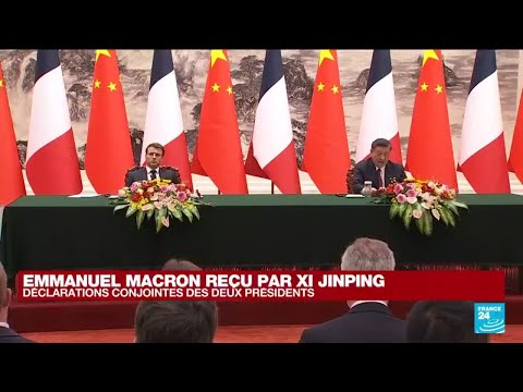 Emmanuel Macron reçu par Xi Jinping : déclarations conjointes des deux présidents • FRANCE 24