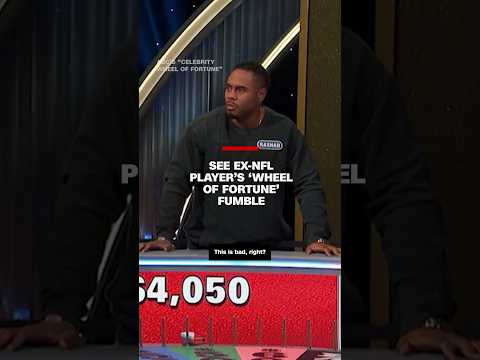 See ex-NFL player’s “Wheel of Fortune” fumble