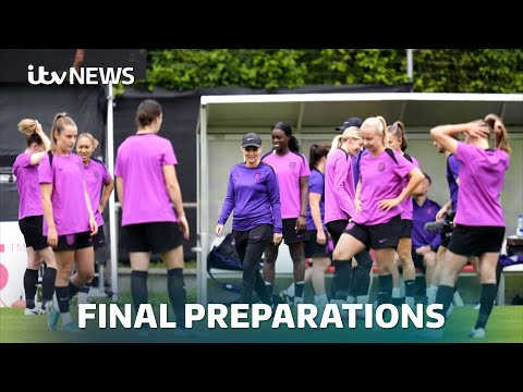 Injury doubt Lauren James trains as England prepare for Euro 2025 final | ITV News