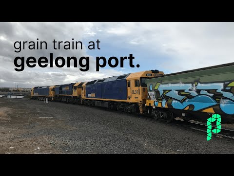 Grain train at Geelong Port | Frieght