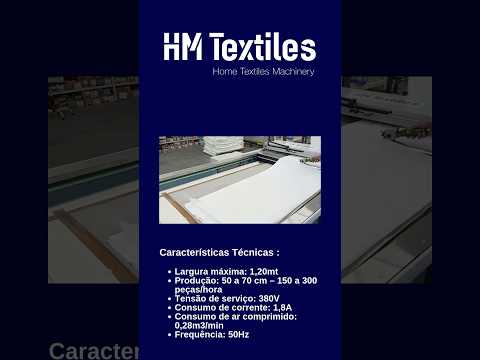 Máquina de corte para panos e toalha - HMTEXTILES - CT01 - Made in Portugal