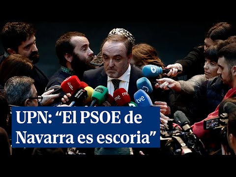 UPN llama escoria a los dirigentes del PSOE navarro