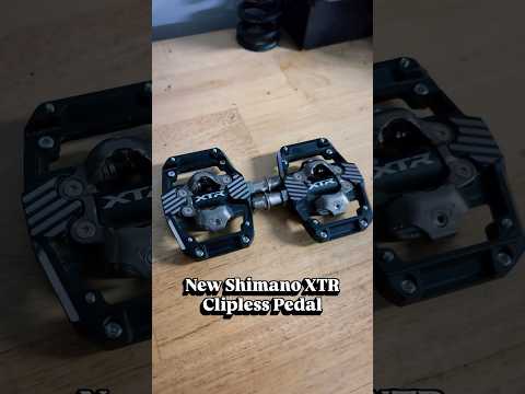 $260 Shimano XTR M9220 clipless pedal for trail/enduro riders 🔥👏 #clipless #mtb shimanoxtr