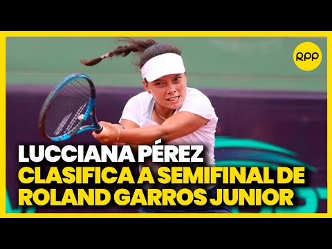 Peruana Lucciana Pérez clasificó a semifinal de Roland Garros Junior