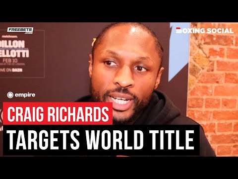 Craig richards dismisses ‘nearly man’ tag, targets world titles