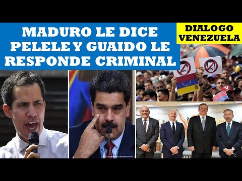 MADURO LE DICE PELELE Y GUAIDO LE RESPONDE CRIMINAL