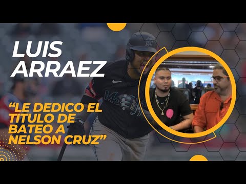 Luiz Arráez: Le dedico mi título de bateo a Nelson Cruz