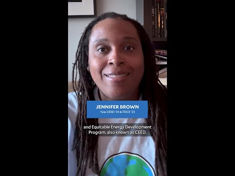 Jennifer Brown’s Success in Climate Justice with Yale’s CEED Program