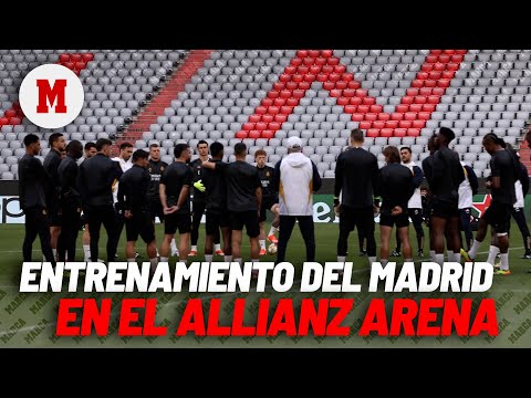 Los mejores momentos del entrenamiento del Real Madrid en el Allianz Arena I MARCA