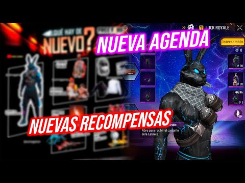 Nueva Agenda Semanal de free fire Conejo Textura Skin de Fortnite, emotes Premios free fie league