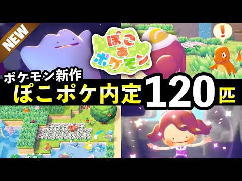 【ぽこあポケモン】映像で判明した内定120匹や新情報5選！メタモンが主人公で初のスローライフ【ぽこポケ】