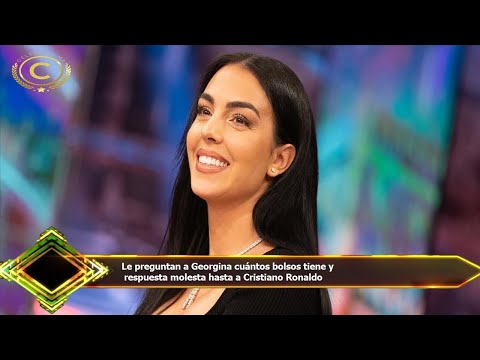 Le preguntan a Georgina cuántos bolsos tiene y  respuesta molesta hasta a Cristiano Ronaldo