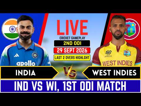 India vs West indies, 2nd ODI Match -  Highlight l IND vs WI l Score &amp; commentary, Last 2 Overs High