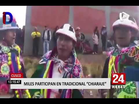 Cusco: comunidades participan en tradicional ‘Chiaraje’ sin respetar protocolos