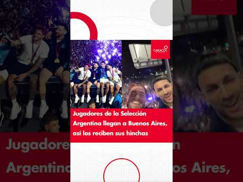 Jugadores de la Selección Argentina llegan a Buenos Aires, así los reciben sus hinchas