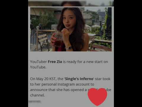 YouTuber and 'Single's Inferno' star #FreeZia opens new YouTube channel