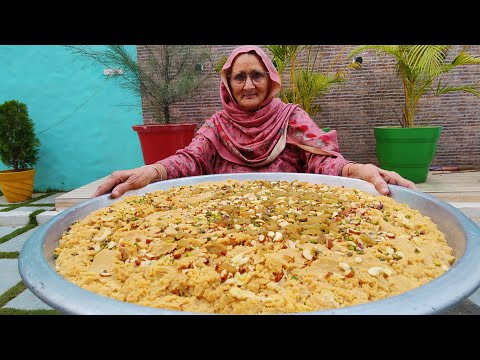 Moong Dal Halwa With Vedic Ghee Recipe By Granny | Soaked Moong Daal Recipe | Indian Dessert
