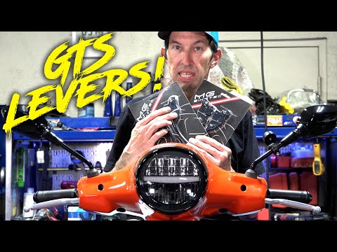 How to Replace and Upgrade Levers on a 2023 Vespa GTS 300 HPE 2 Supersport to Black Levers