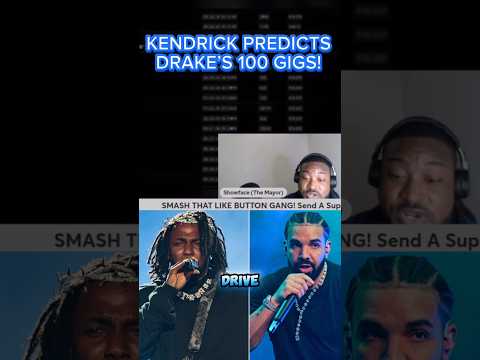 KENDRICK PREDICTED DRAKE’S 100 GIGS!  #kendricklamar #Drake #akademiks #shorts