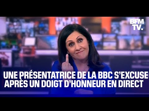 Une présentatrice de la BBC s’excuse après un doigt d’honneur en direct
