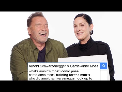 Arnold Schwarzenegger & Carrie-Anne Moss Answer The Web’s Most Searched Questions | WIRED
