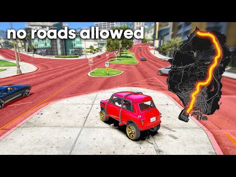 Can A Car Cross The Map In GTA 5 Without Touching Roads?