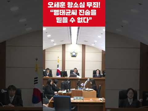 오세훈 항소심 무죄 이유가 명쾌하게 밝혀진 선고 순간!