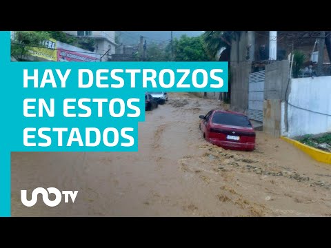 Tormenta tropical John vuelve a pegar, ahora en Aquila, Michoacán; hay destrozos en estos estados