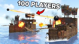 YouTube thumbnail for Enardo's video titled 'I Gave 100 players a Boat Base in Rust...'