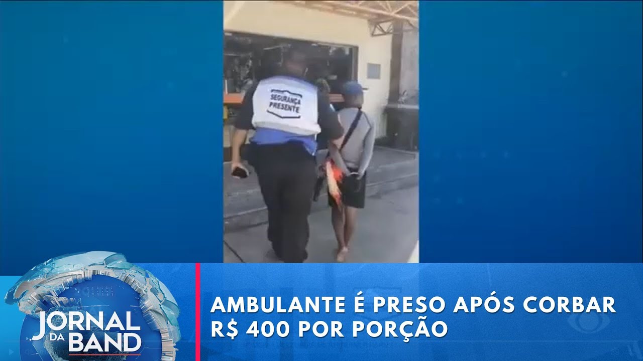 Golpe do camarão ambulante é preso após corbar R$ 400 por porção | Jornal da Band