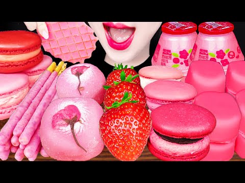 ASMRPinkStrawberryDessertI