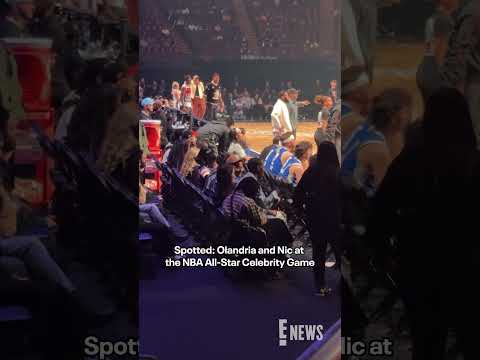 Nicolandria is in the building at the NBA All-Star Celebrity Game. 😍