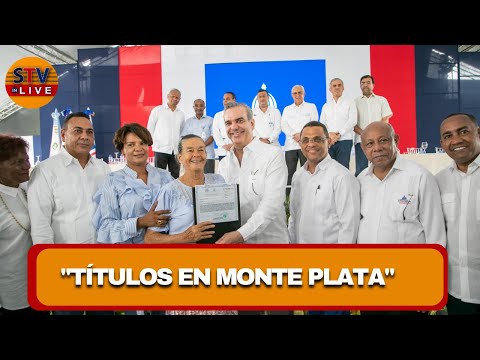 Luis Abinader encabeza entrega de títulos en Sabana Grande de Boyá Monte Plata