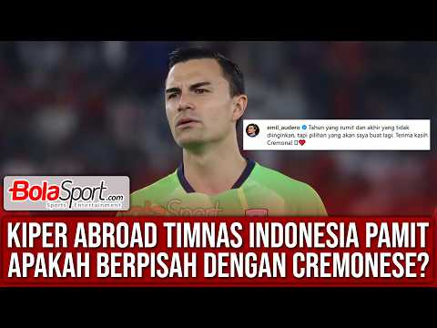 Kiper Abroad Timnas Indonesia Emil Audero Pamit, ke Mana?
