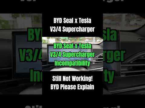 BYD Seal x Tesla V3/4 Supercharger Incompatibility Australia Apr 2024