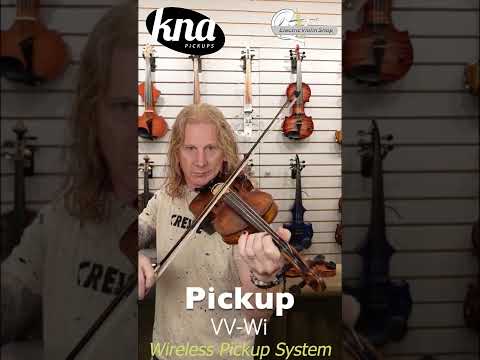 KNA Pickups: VV-Wi wireless pickup system with volume control for violin or viola #Shorts