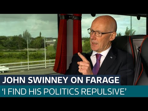 'I find his politics repulsive': SNP leader John Swinney hits out at Nigel Farage | ITV News