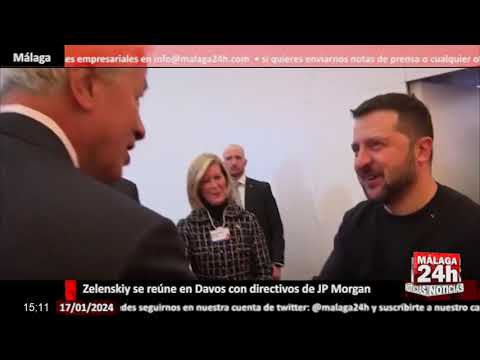 Noticia - Zelenski se reúne en Davos con directivos de JP Morgan