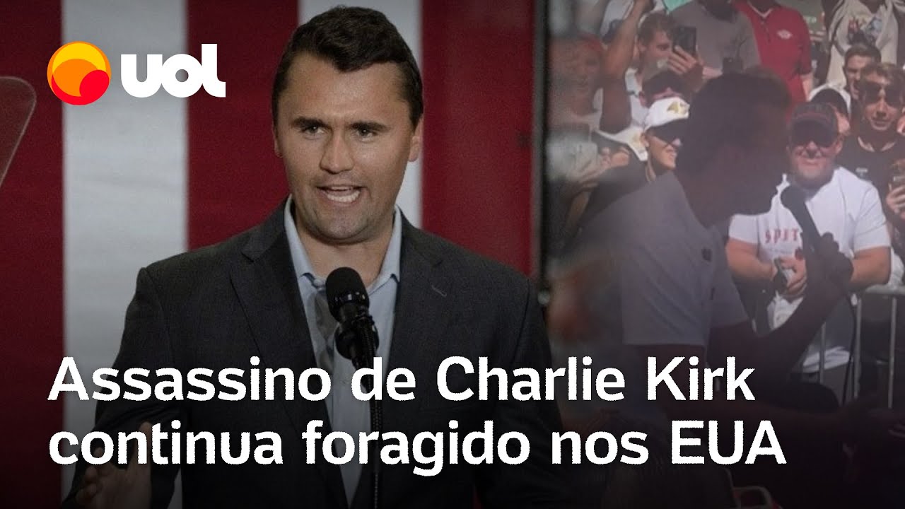 Charlie Kirk Assassino de ativista de direita aliado de Trump continua foragido nos EUA