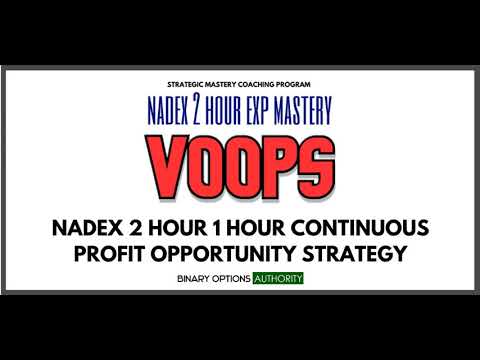 VOOPS NADEX 2 Hour 1 Hour Cash Flow Strategy & System More Info