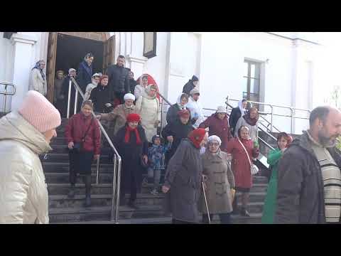 Крестный ход вокруг кафедрального собора г.Череповца в понедельник Светлой седмицы, 6 мая 2024 года.