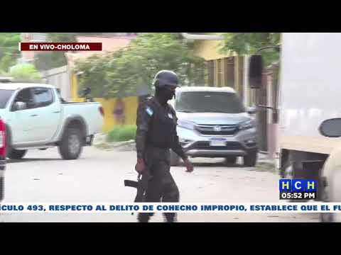 Capturan varias personas con armas, droga y dinero en operativo en Choloma