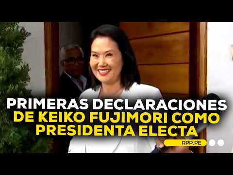 Keiko Fujimori brinda sus primeras declaraciones como presidenta electa del Perú #RPPDESPACHO