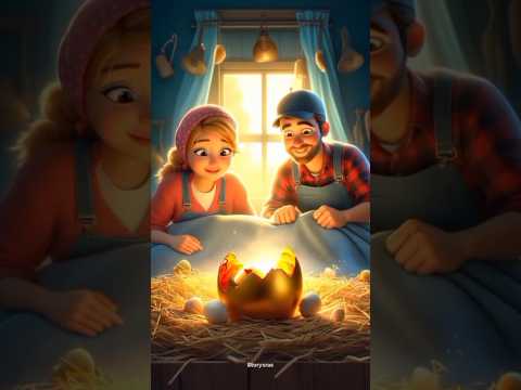 The farmer found the hen's golden egg and the farmer is worried 😢#ai #farmer #hen #shorts