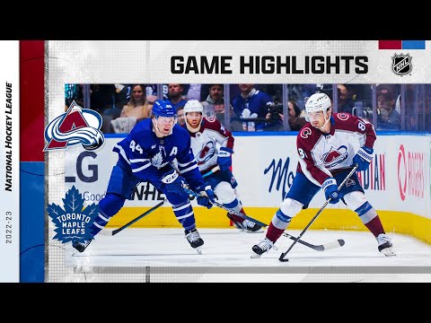 Avalanche @ Maple Leafs 3/15 | NHL Highlights 2023