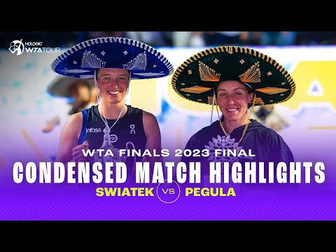 CONDENSED MATCH | Iga Swiatek vs. Jessica Pegula | 2023 WTA Finals Cancun Final | WTA Highlights