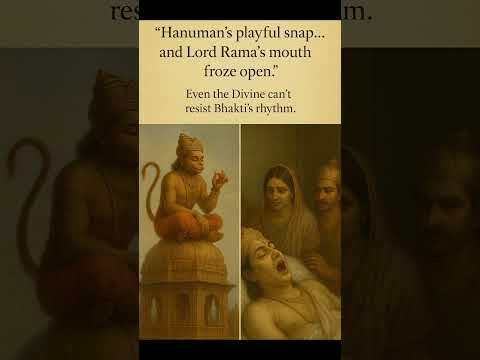 Hanuman snapped… Rama froze. 🕉️✨ #hanumanleela #bhakti #hiddenfacts #ancientlegends #shorts