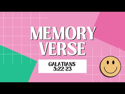 Memory Verse | Galatians 5:22-23