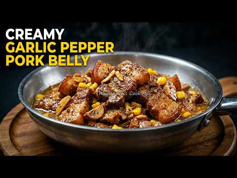 DON'T JUST COOK THIS!!! THE SECRETS TO THE BEST CREAMY GARLIC PEPPER PORK THAT EVERYONE WILL LOVE 🧄🥩