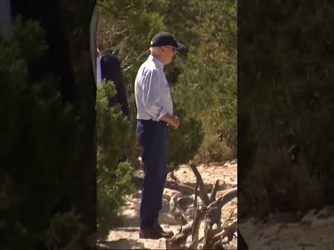 US: 'Don't jump!' Joe Biden tells reporters on Grand Canyon visit